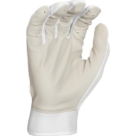 Easton | Fundamental 2.0 Series Fastpitch Softball Batting Gloves | Girl's Medium | White/White