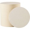 Paper Coasters Cream Plain Round 100 Sheets