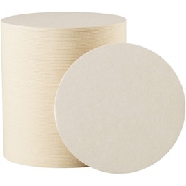 Paper Coasters Cream Plain Round 100 Sheets