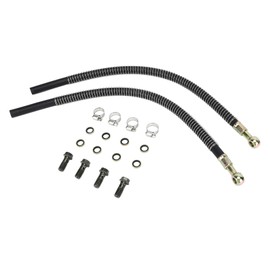 450mm Radiator Coolant Hose Kit with M10x1.25 Screws Fit For 125cc 140cc 150cc 160cc Dirt Bike Monkey Bike Atv Quad