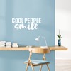 Vinyl Wall Art Decal - Cool People Smile - 10"