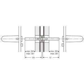 Special Pin 05 0125 Divided, 59 x LA 64 mm, VK 9 mm, Yellow Passivated Steel, Pack of 1