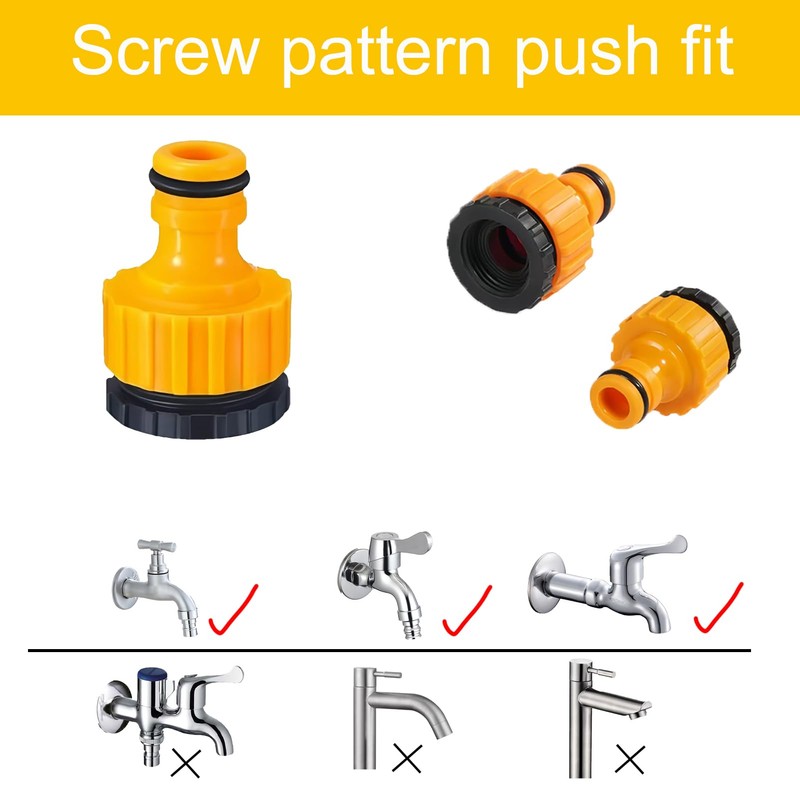 X-YSUNEAS Hose Connector Kit Faucet to Hose Adapter, 1/2 Inch