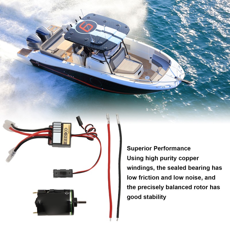540 Brush Motor with 320A ESC Waterproof High Performance RC