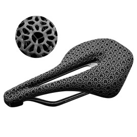 ROCKBROS Road Bike Saddle Bicycle Saddle 3D Print Carbon Bicycle Saddles Ultralight Breathable Shock Absorbing Ergonomic Bicycle Seat for Road Bike MTB BMX Women & Men