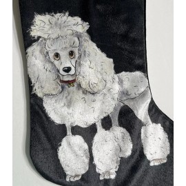 ASPCA White Poodle Christmas Stocking ASPCA New With Tag Dog