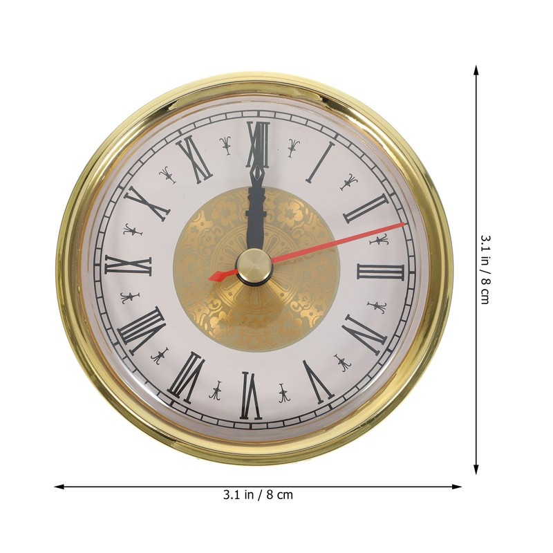 Yardwe Round Clock Insert 3 Inch Quartz Clock Fit-up Movement