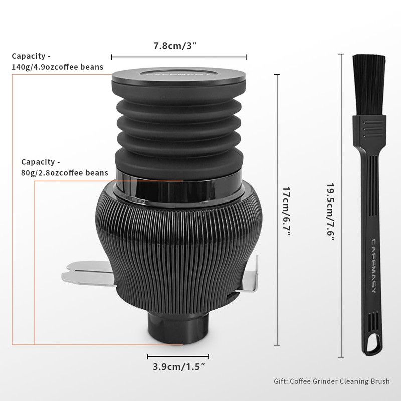 Coffee Grinder Cleaning Tool Accessories Single Dose Hopper Air Bellow