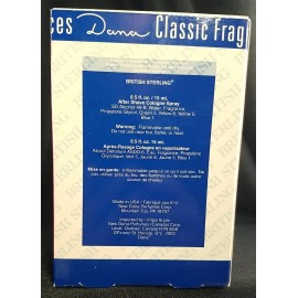 Dana Vintage Dana Classic Fragrances BRITISH STERLING After Shave Cologne Spray .5 Oz