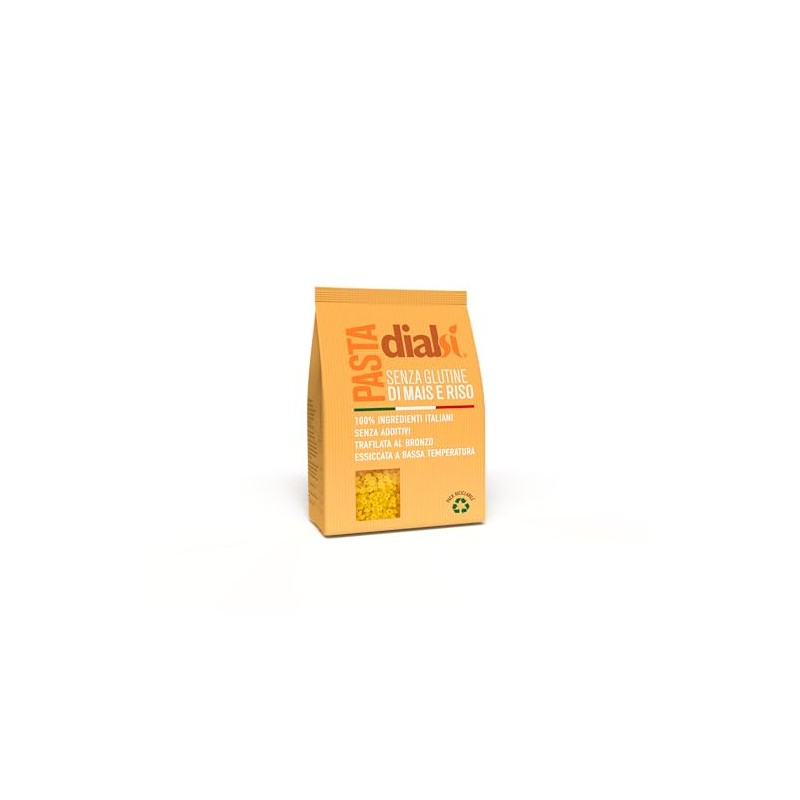 DIALSÌ Stelline, Pasta Senza Glutine Mais e Riso, Cottura 8-9