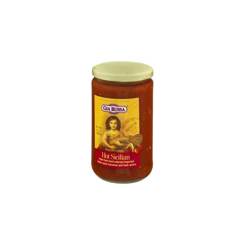 Gia Russa Sauce Pasta Hot Sicilian, 24 oz (Pack Of