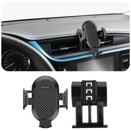 AOUKKL Car Phone Holder Fits for Toyota Corolla 2017-2019 Accessories,Thick Cases Friendly,Cell Phone Mount for 4.7-7 in Phones,360 Degree Rotation,Easy to Install