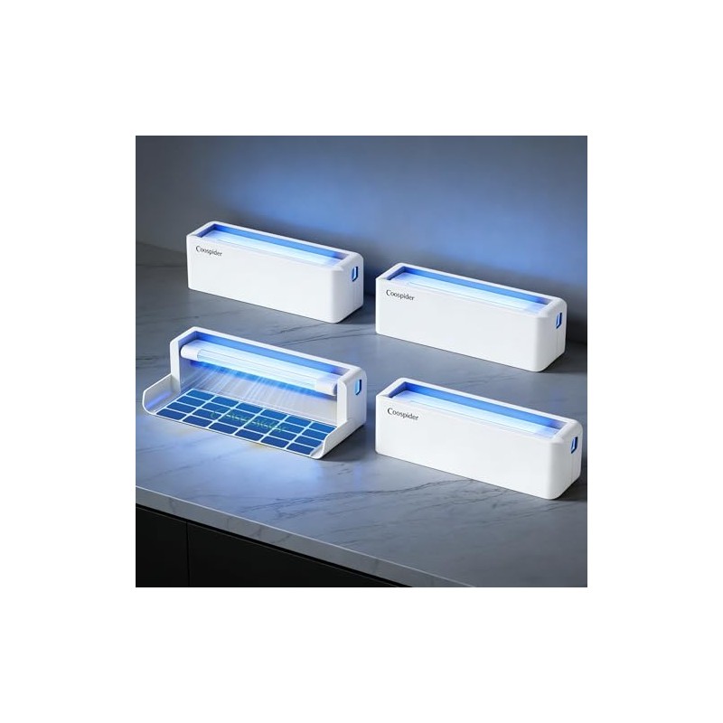 4 Pack White Fly Trap Indoor, Wall Sconce Fly Light