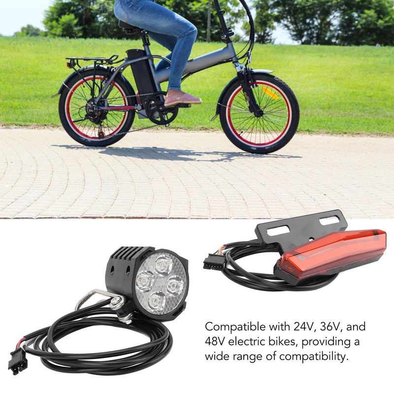 24‑48V Electric Bike Front Brake Rear Light LED High Brightness