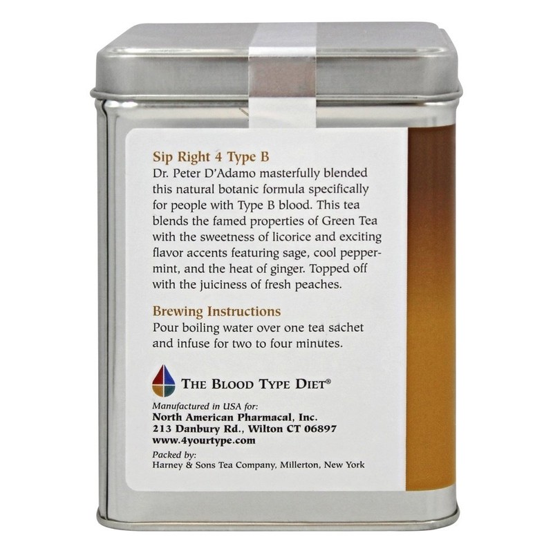 D'Adamo - Sip Right 4 Your Type Tea B -