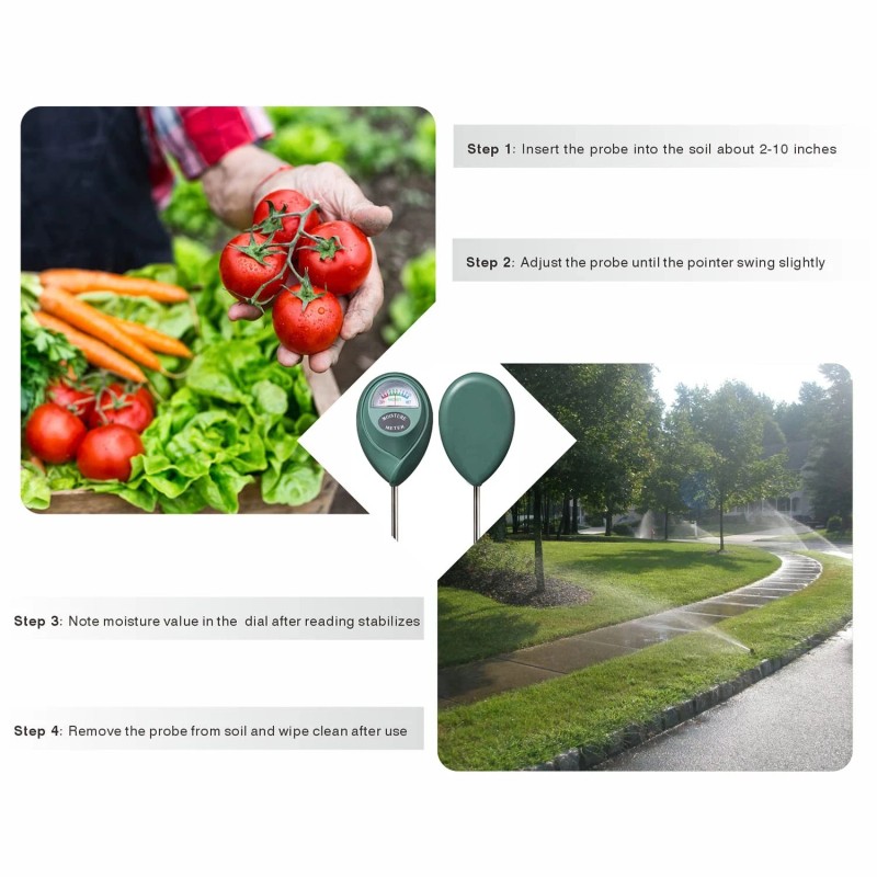 XLUX Long Probe Deep Use Soil Moisture Meter Water Monitor