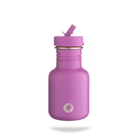 One Green Bottle - BOTL Tough Canteen Sports Cap Water Bottle, Stainless Steel Water Bottle, Non-Insulated, Single Shell Eco Bottle, 350 ml (Magenta Divine)