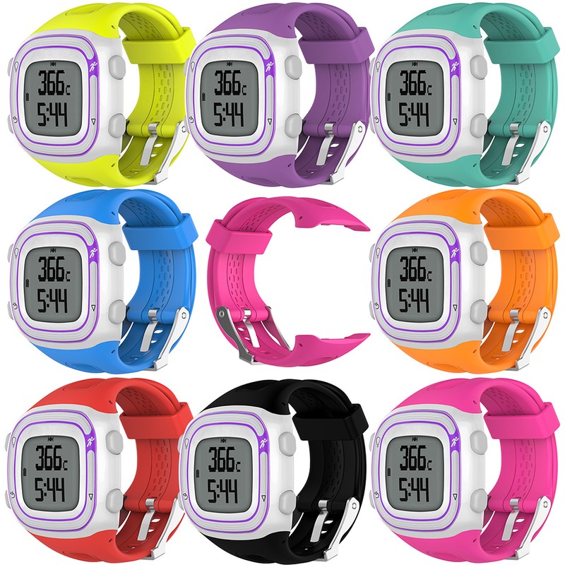 Adjustable Soft Silicone Replacement Wrist Watch Strap with Tool Pins