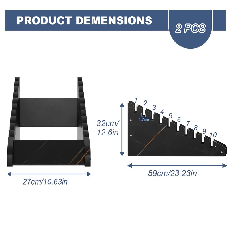 XNKLMYT 2 Pcs Tile Sample Rack, 10-tier Tile Sample Display