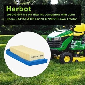 698083 697153 Air Filter for John Deer LA105 LA115 L100 LA110 L108 LA100 L105 L107 Replace 794422 795115 GY20573 17.5 HP Lawn Mower