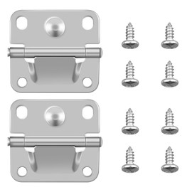 OXDFK Cooler Stainless Steel Hinge Replacement for Coleman, Camping Coolers Accessories with Screws, Compatible with Ice Chest Stainless Steel Hinges Replacement 5235 5250 5286b 6262 6270 (2 PCS)