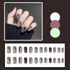 Nail Tip, Short, False Claws, Stylish, Cat Eye Stone, Short