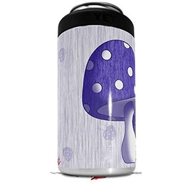 WraptorSkinz Skin Decal Wrap compatible with Yeti 16oz Tall Colster Can Cooler Insulator Mushrooms Purple (COOLER NOT INCLUDED)