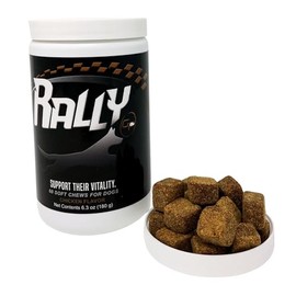 Grrub Pet Rally Dog Supplement - Chicken Flavor, 60 Soft Chews- Promotes Vitality for Dogs