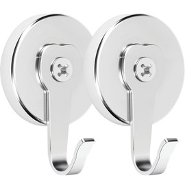 Neosmuk Magnetic Hooks Steel Tube Design for Cruise,1.42", Silver, 2 Pack