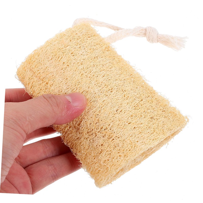 KOMBIUDA 4Pcs Natural Loofah Dish Scrubber Multi Functional Cleaning Sponge