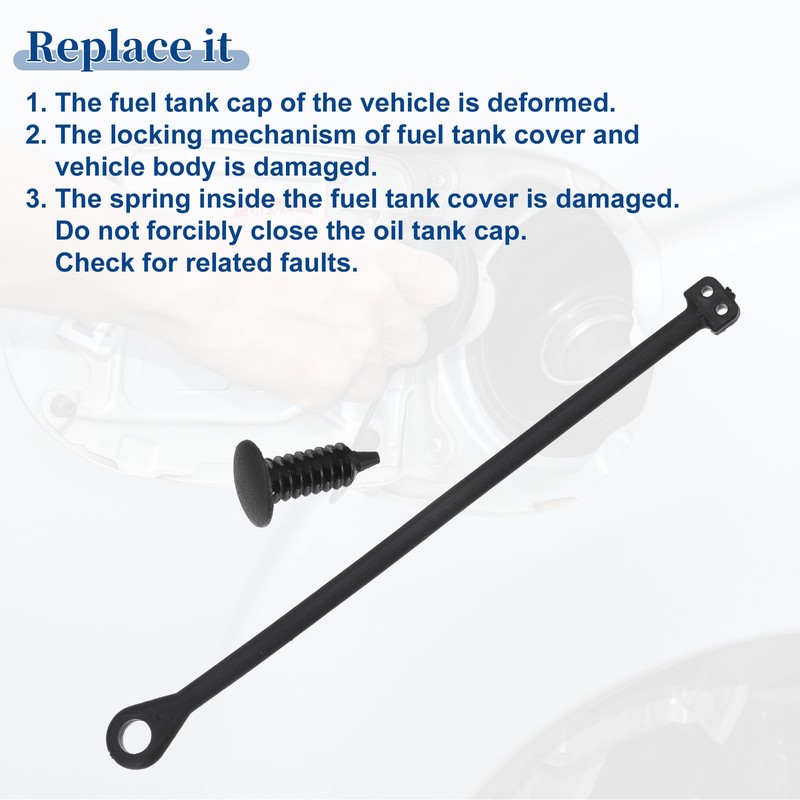 ACROPIX Fuel Tank Cap Tether Straight Shape Replacement for Volkswagen