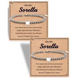 SUNSH 1/2/3 pieces sisters/best friend bracelet for girls, girl's bracelet, Bff sisters gift, Christmas, birthday gift, love matching bracelet, Stainless Steel, No gemstone