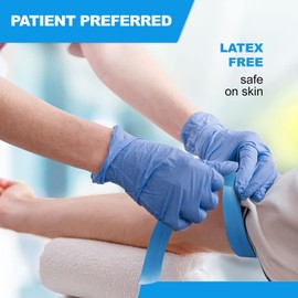 Primacare DT-1250 Pack of 250 First Aid Disposable Tourniquets, Latex Free Nursing Supplies Essentials, 1” Wide by 18" Long Anti Tear Single Use Tourniquets Travel Kits