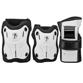 Roller Derby Guard Cruiser 3000 Tri-Pack Protective Pads, Youth, Black/White