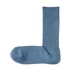 MUJI Men's Socks, Right Angle, Non-Slip, Ribbed Socks, Men's, blue