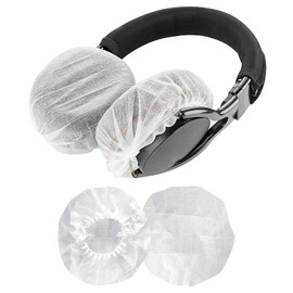 200 Pieces (100 Pairs) Headphones Earpads Headphone Covers Antibacterial Ball Shape Multicolor Non-woven Elastic Dustproof Small Medium Large Headphones Earpads Headset Earpads Covers (S: 4cm - 7cm,