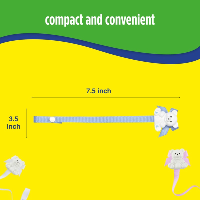 Baby Buddy Pacifier Clip Holder, Newborn Essential with Universal Fit