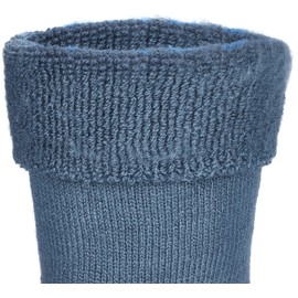 BRUBAKER 2-Pack Heat my Feet Thermal Socks - Warm Feet Socks with Heat Enclosing Insulation Fibers - Size 12.5-14 - Blue