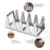 BBQ Skewer Rack Lightweight Portable Sturdy Structure Stainless Steel Wear