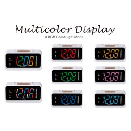 ZAPALA expert Alarm Clock Radio, 2 Alarms Jumbo LED Display Plug in Digital FM Clock Radio with USB Charging Port, Days Display, Adjustable Volume & Dimmer, Nightlight, Snooze for Deep Sleepers kids