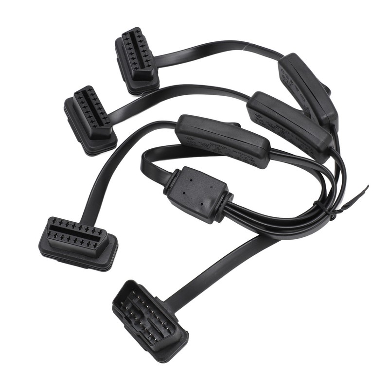 OBDII Flat Noodle Cable 16 Pin 1 in 3 Splitter
