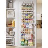 Delamu Adjustable Over the Door Pantry Organizer, 9-Tier Metal Pantry