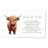 The Invite Lady Baby Shower Highland Cow Bring A Book