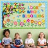 Spring Bloom Flower Bulletin Board Set Look Who’s Blooming Classroom