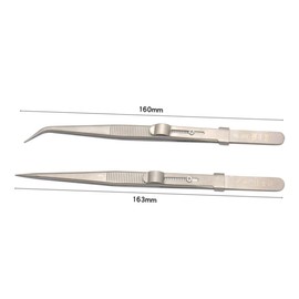 FOMIYES 1pc Multifunctional Steel Elbow Tweezers Diy Jewelry Repair and Manicure Precision Pointed Design for Easy Maneuvering Non-slip Grip Durable