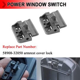 YIYUANYI 58908-32050 Center Console Cover Lock, Center Console Armrest Lid Latch Lock Compatible with Toyota Camry 2002-2006, Sienna 2004-2010, Tacoma 1995-2001, 2 Pair