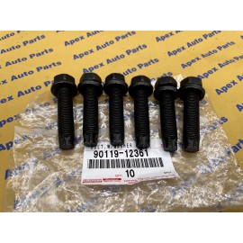 Toyota 4Runner Trailer Tow Hitch Bolts Set of 6 OEM Genuine Factory Toyota