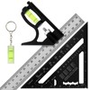 Combination Square Woodworking Ruler 7inch Carpenter Square Wood Working Tools