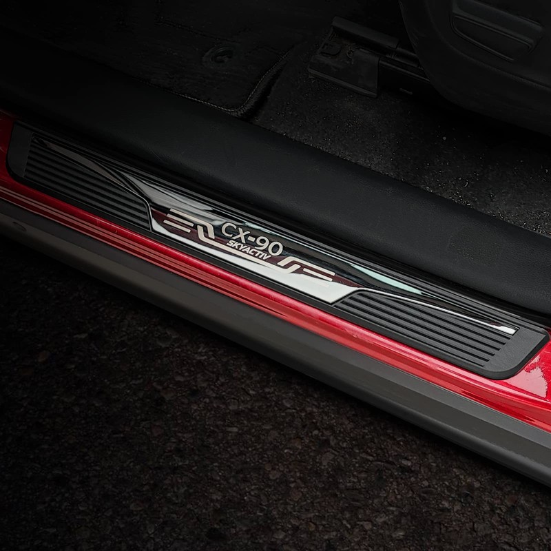 GZBFTDH Door Sill Scuff Plates for Mazda CX-90 2024, Door