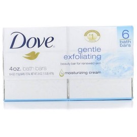Dove Gentle Exfoliating Beauty Bars 4 oz, 6 bars